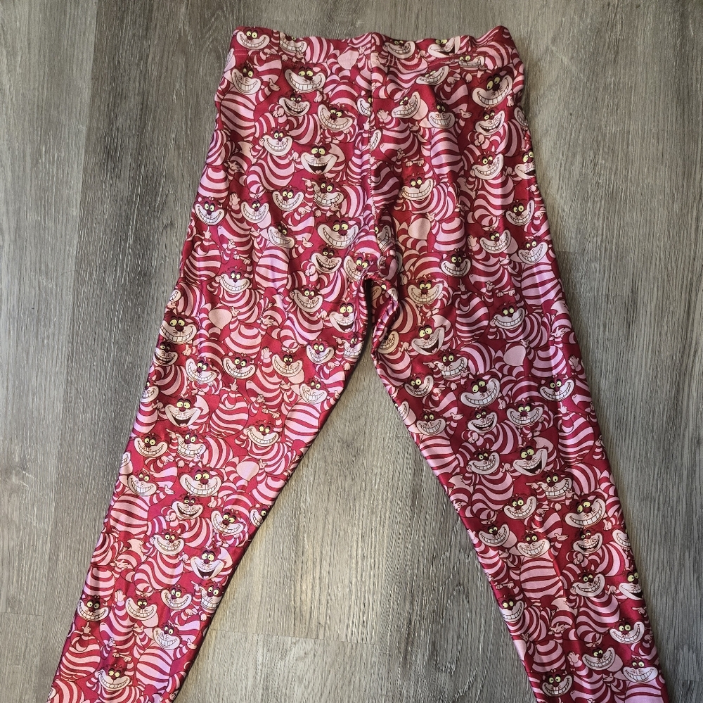 Blackmilk X Disney Alice in wonderland Cheshire cat leggings, size M